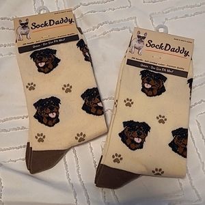 Two Pair Rottweiler Socks